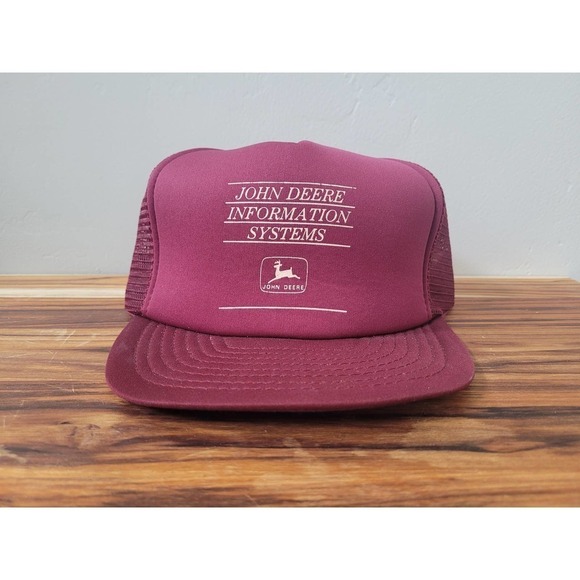 John Deere Other - John Deere Maroon Vintage Truck Hat